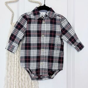 NWT Oshkosh Button Down Onesie, 6m